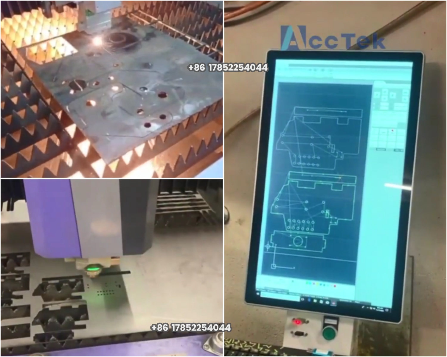 Industrial Laser Cutting Machine Price - AKJ1530F 2040 2060 2560 1000 ワット