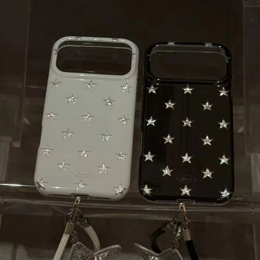 Industrial Handheld Laser - 韓国風フルスクリーンレーザースターシャイニングフォンケース iPhone Ultra 18 17 AIR