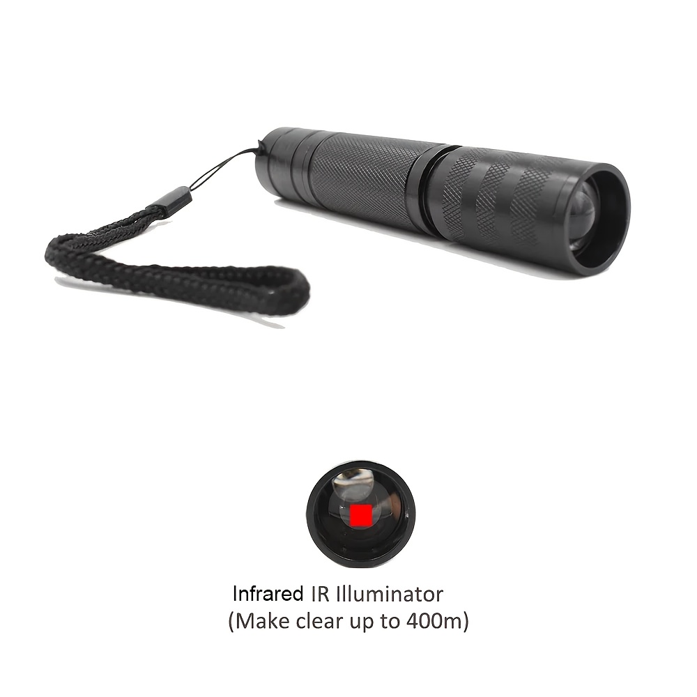 Industrial Laser Beam - 850nm プロフェッショナル IR 赤外線懐中電灯レーザーサイトイルミネーター、夜間狩猟および野生生物観察用の範囲 400 メートル