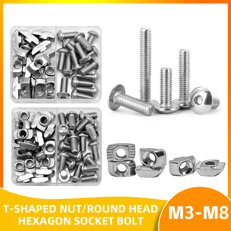 Aluminum T-Slot Profile - T ナットネジキット T トラックナット 2020 3030