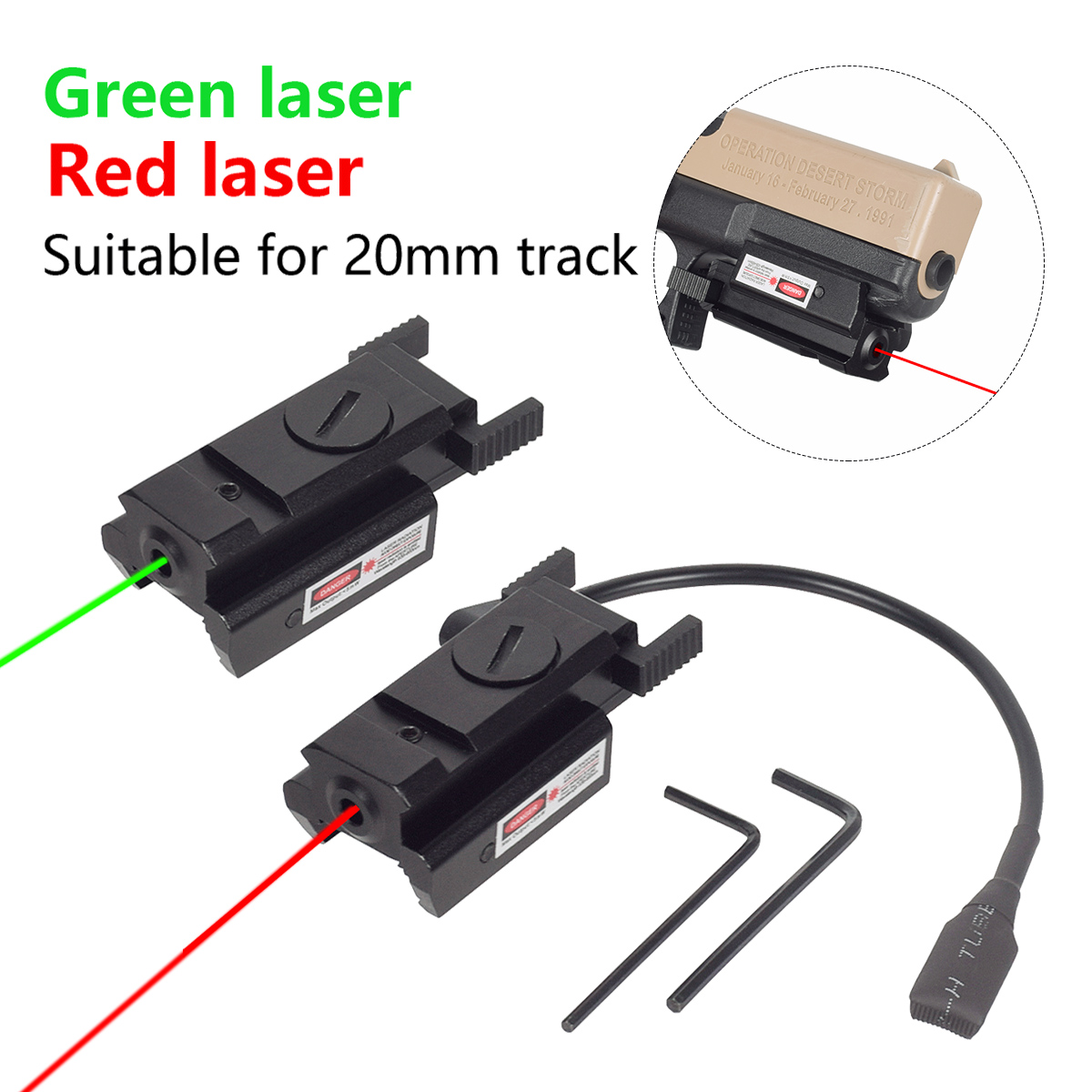 Industrial Laser Pointer - 戦術的な強力な金属ミニグリーンレッドドットレーザーポインターサイトエアガン用 11 ミリメートル 20 ミリメートルピカティニーレール G17