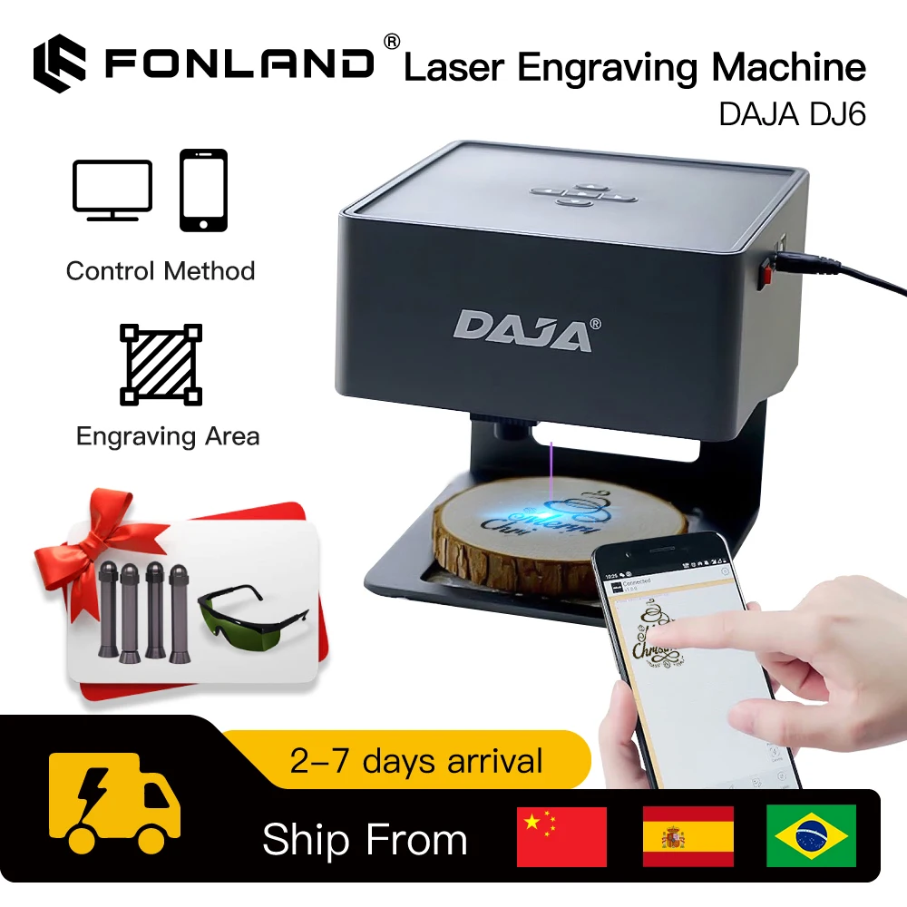 Industrial Handheld Laser - Daja-レーザー彫刻機,ミニロゴ,マークプリンター,カッター,木工,木材,プラスチック,DIY,dj6,3000MW