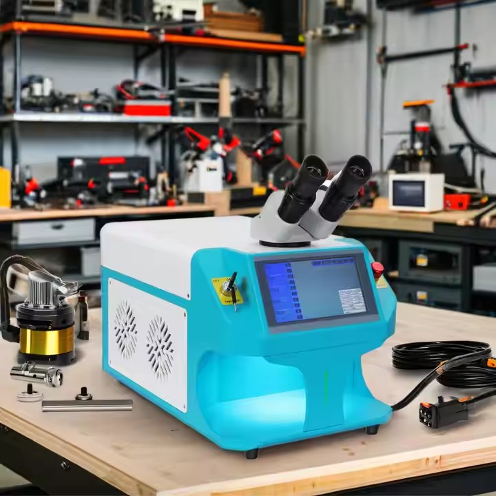 Industrial Yag Laser - 150WミニデスクトップYAGレーザー溶接機、新品、コアモーター搭載、金属、金、銀、宝飾品、建設業界向け