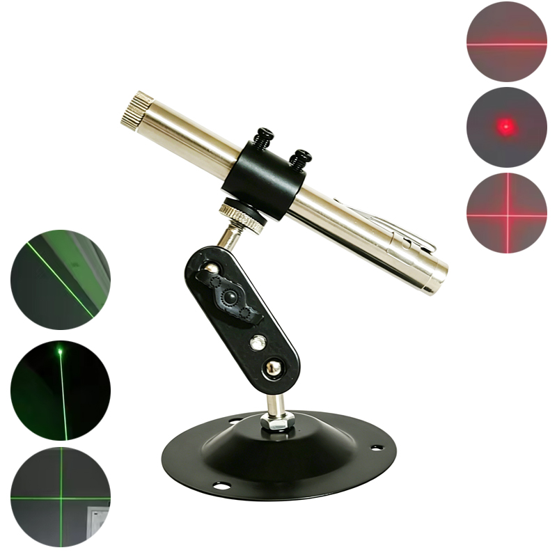 Industrial Laser Pointer - ポータブル532nmグリーン650nmレッドドットラインクロスレーザーモジュールUSB充電式、木工切断、石工、製材所の位置決め用