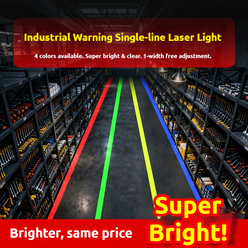 Industrial Laser Line Projector - 単線レーザー投影ライト 高輝度黄色警告スポットライト 工業用倉庫作業場位置決め用