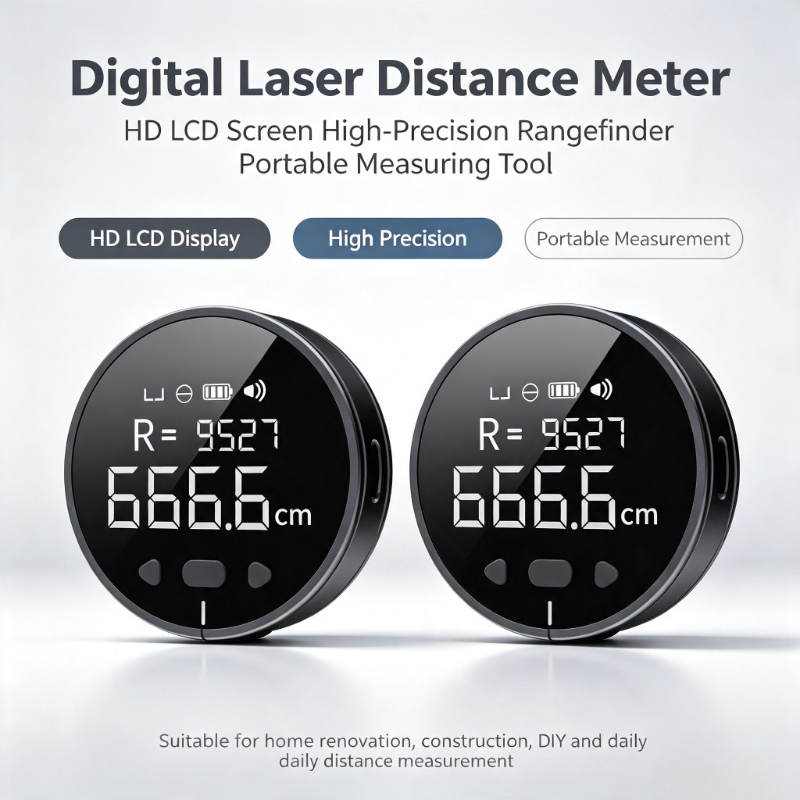 Industrial Laser Tape Measure - DUKA ATuMan Q デジタルレーザー距離計 HD LCDスクリーン