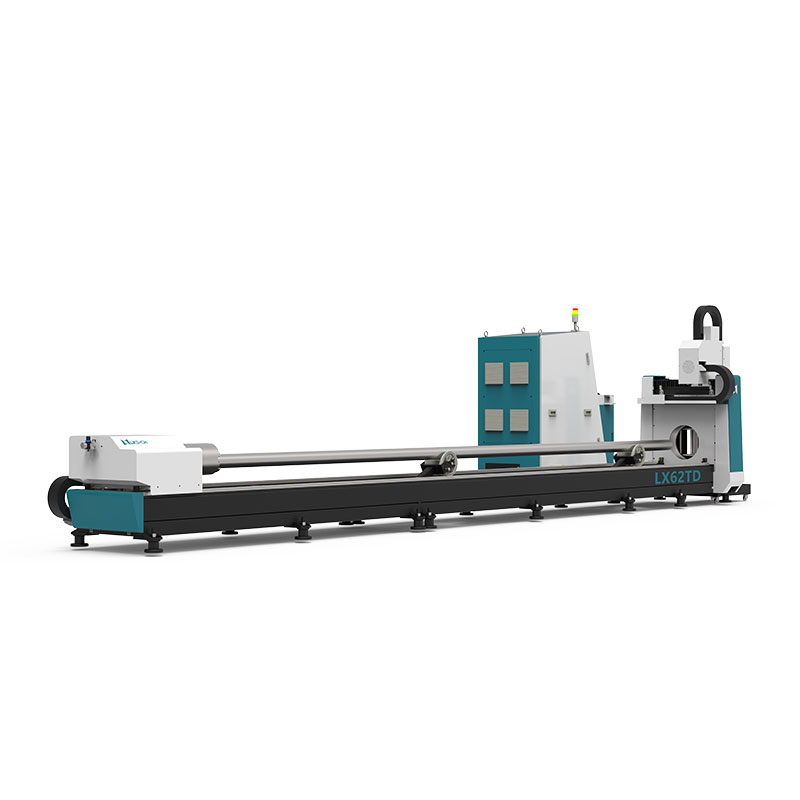 Industrial Laser Cutting Machine Price - 産業用2チャックレーザーパイプ切断機、ファイバーレーザーチューブ切断機、回転軸、低価格、新品、td