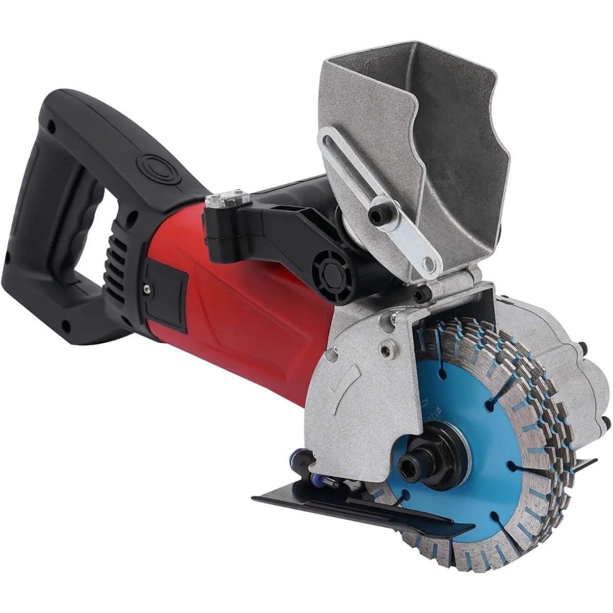 Industrial Handheld Laser - ウォールチェイサー 125mm 2800W、レーザーガイド付きチャンネラーツール、7000RPM 5枚ダイヤモンドブレード、1.42インチ深さ、ウォーターポンプダストリダクション、180 ° 調節可能なハンドル、軽量で持ち運び可能