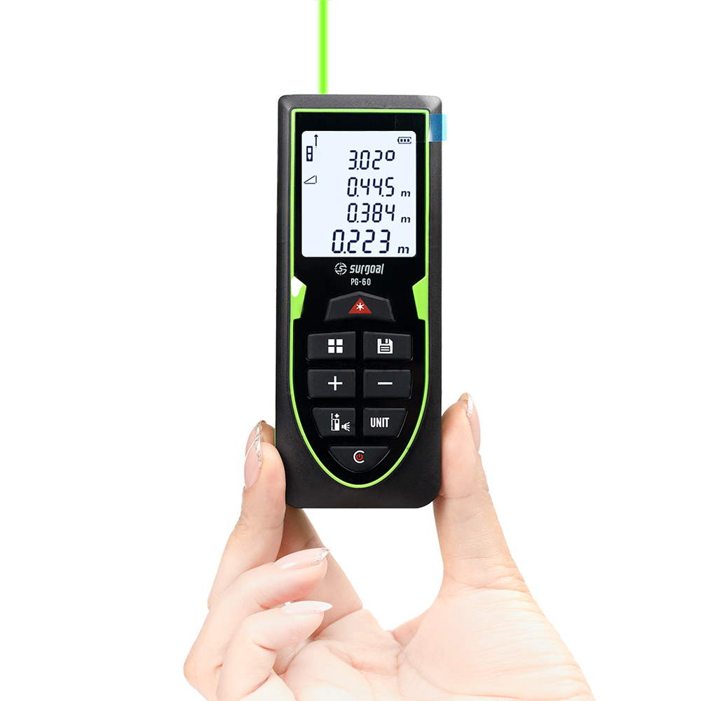 グリーンレーザー距離計 120m レンジファインダー 充電式 - Industrial Laser Tape Measure のレビューと価格
