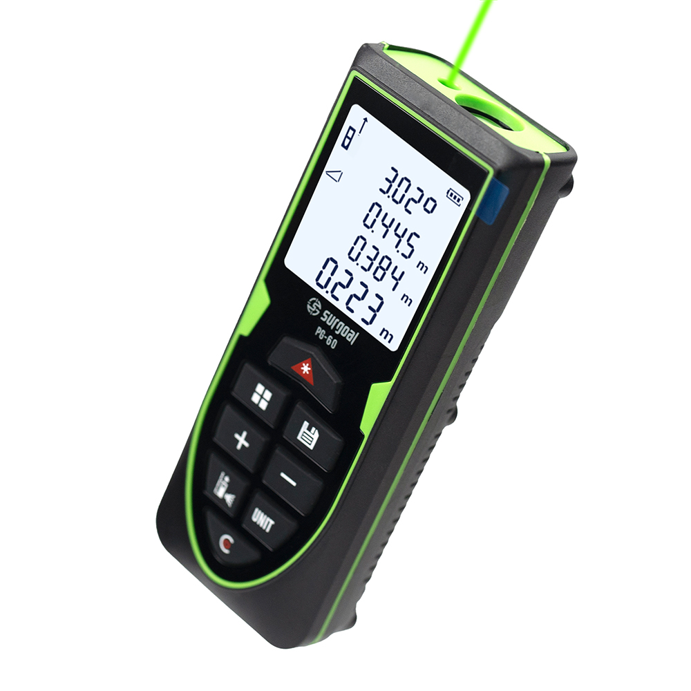 グリーンレーザー距離計 120m レンジファインダー 充電式 - Industrial Laser Tape Measure のレビューと価格