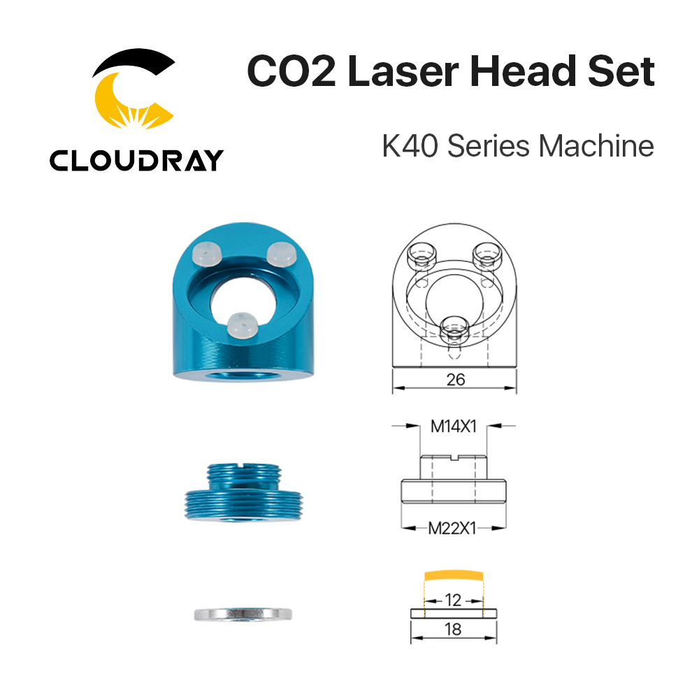 CLOUDRAY-K40シリーズ用レーザーヘッド,彫刻機レン - Co2 Laser Mirror のレビューと価格