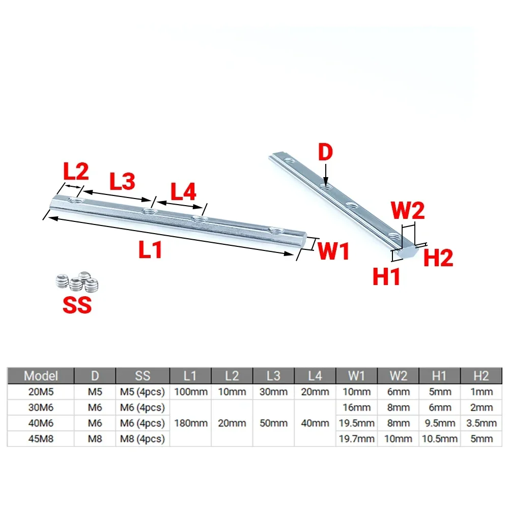 4 個 V スロット T スロットジョイナー 180 度スト - Aluminum T-Slot Profile のレビューと価格
