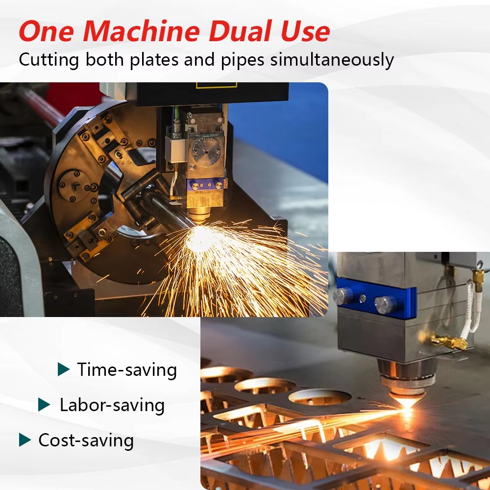 工業用CNCファイバーレーザーカッター、板金・パイプ切断用、 - Industrial Laser Cutting Machine Price のレビューと価格