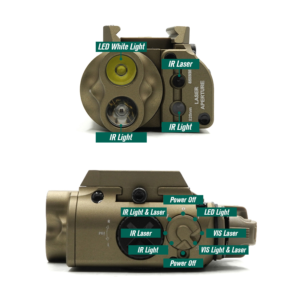 戦術 XVL2 IRC LED 懐中電灯、赤色レーザー &  - Industrial Laser Beam のレビューと価格