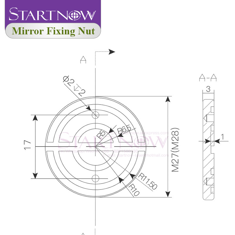 Startnow CO2レーザーヘッドミラー固定ナットM27 - Co2 Laser Mirror のレビューと価格