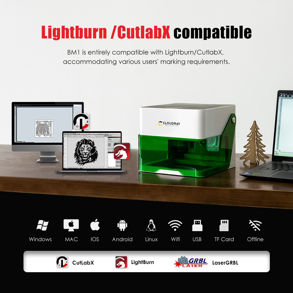 Cloudray 5000mw CNC ミニレーザー彫刻デス - Industrial Handheld Laser のレビューと価格