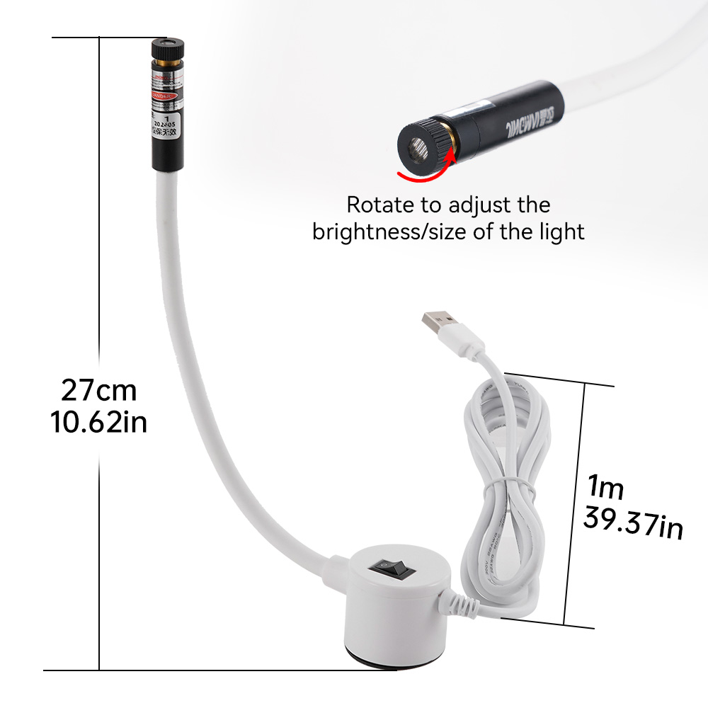 USB 電源赤色レーザーライト縫製位置決めランプ切断磁気ベー - Industrial Laser Beam のレビューと価格