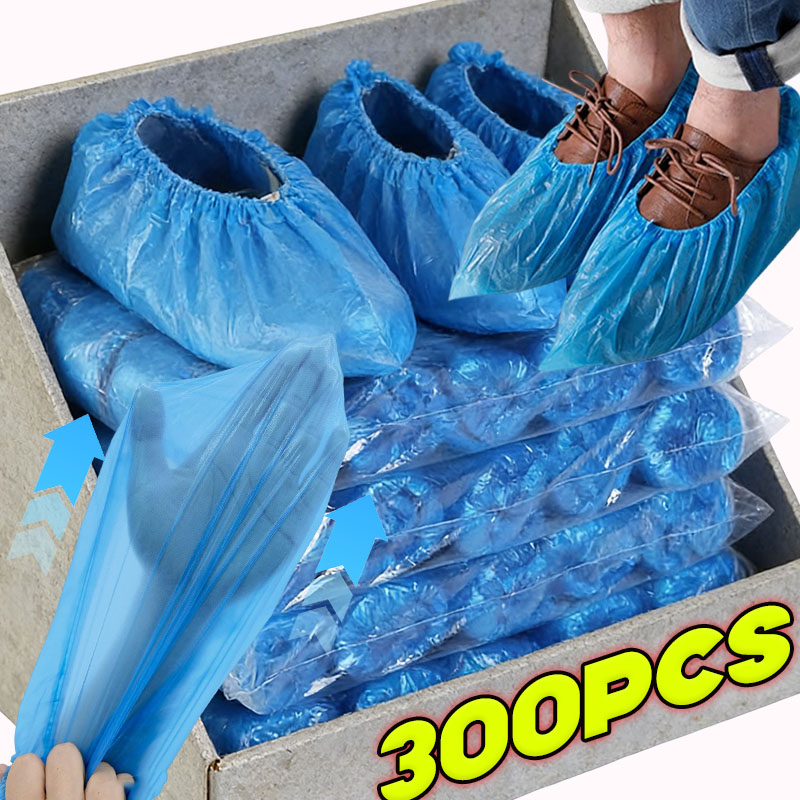 使い捨て靴カバー プラスチック製滑り止めフットカバー 泥除け - Dust Shoe Cnc のレビューと価格