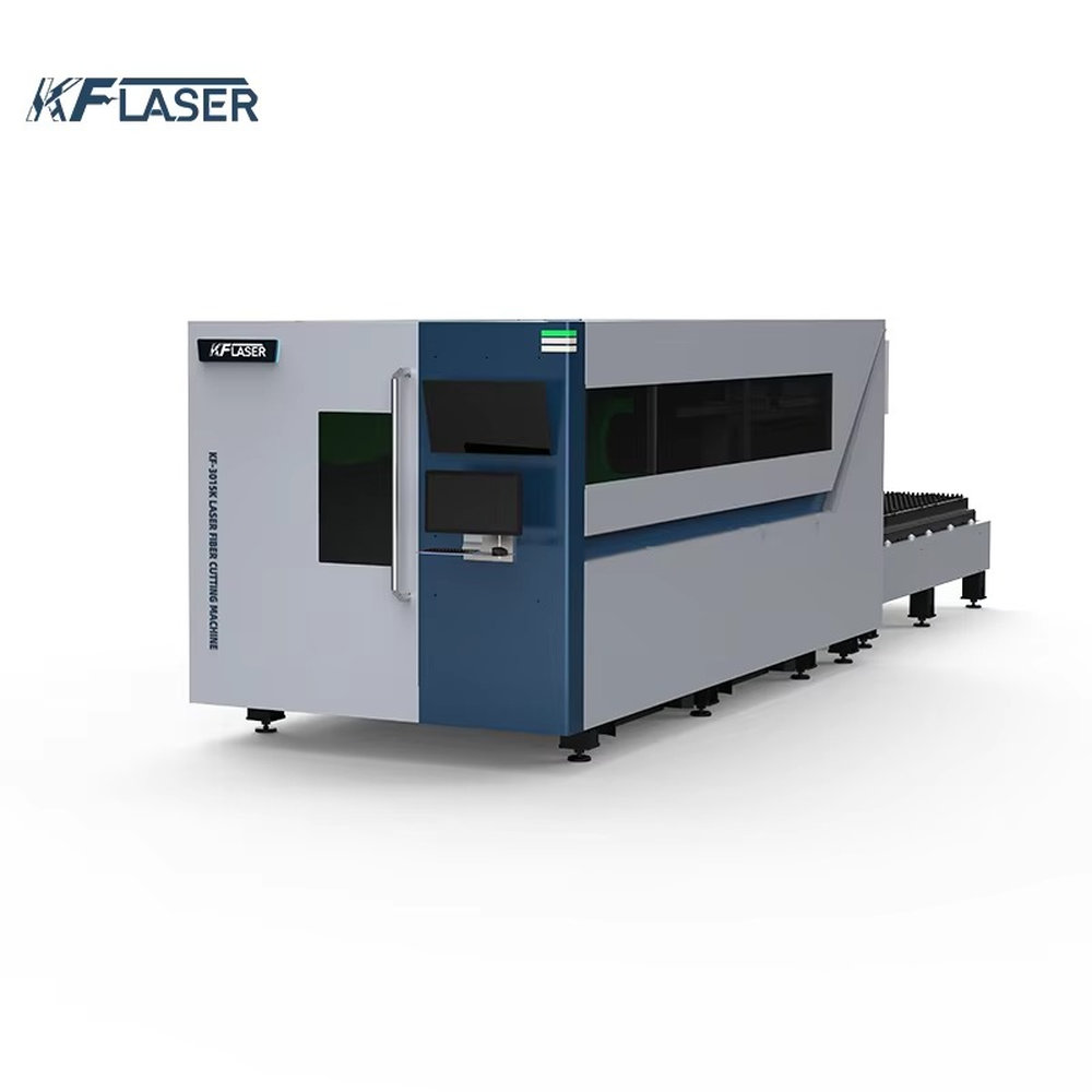 交換テーブル付きCNCファイバーメタルレーザー切断機、鋼材用 - Industrial Laser Cutting Machine Price のレビューと価格