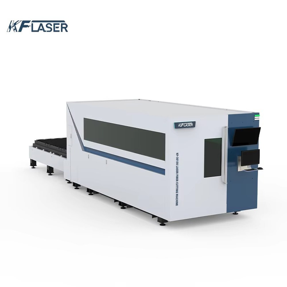 交換テーブル付きCNCファイバーメタルレーザー切断機、鋼材用 - Industrial Laser Cutting Machine Price のレビューと価格