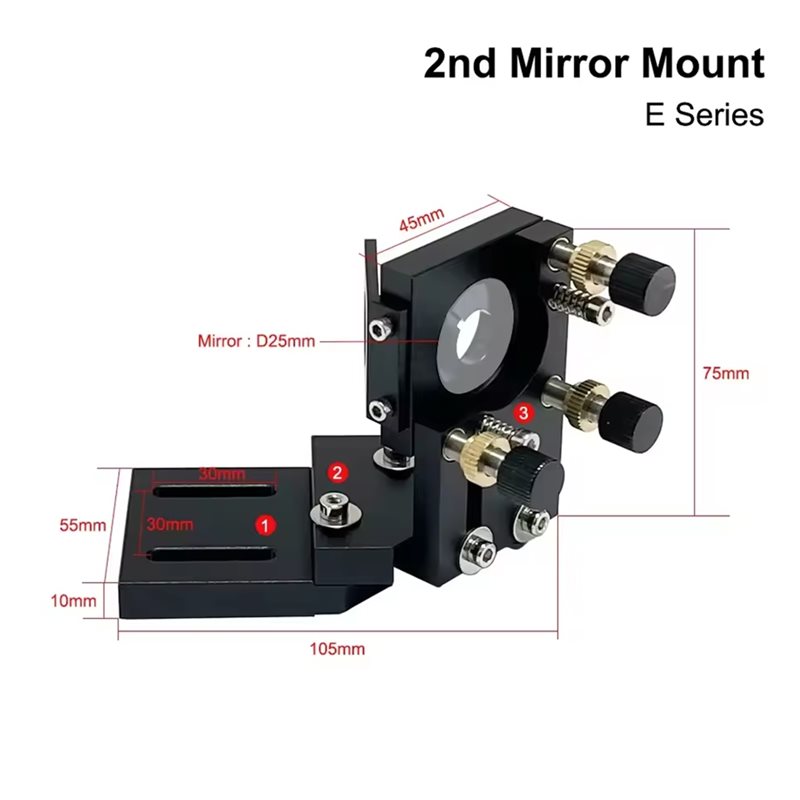 ABDJ-Eシリーズ CO2レーザー二次ミラーマウント、直径 - Co2 Laser Mirror のレビューと価格