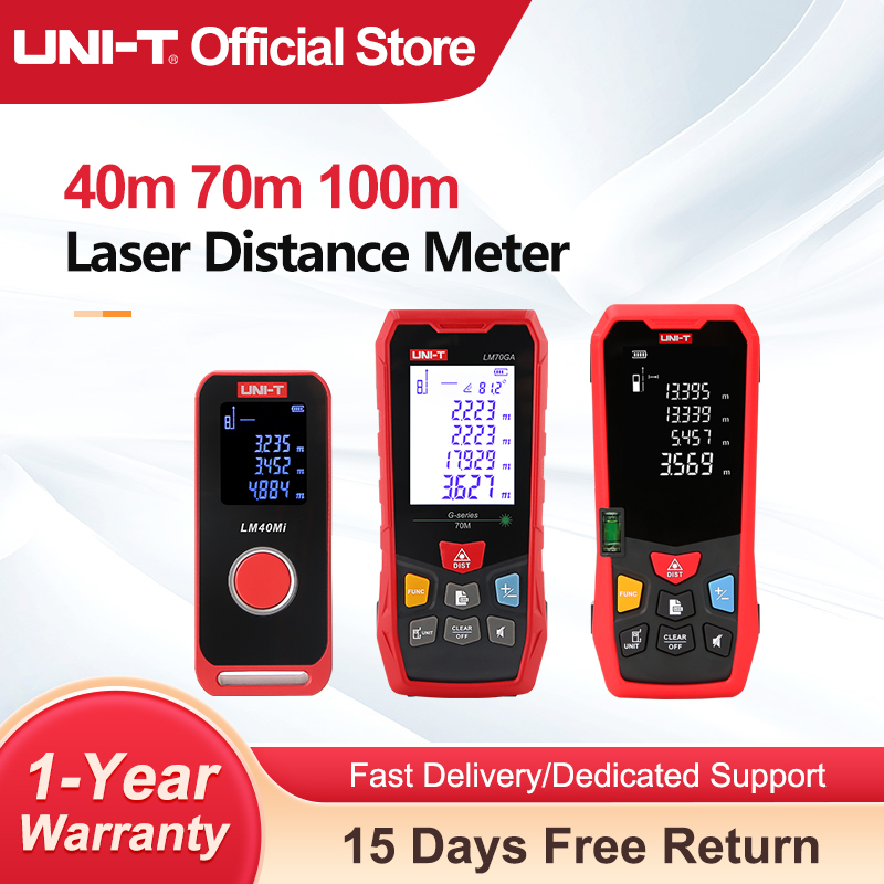 UNI-T レーザー距離計 40 メートル 60 メートル  - Industrial Laser Tape Measure のレビューと価格