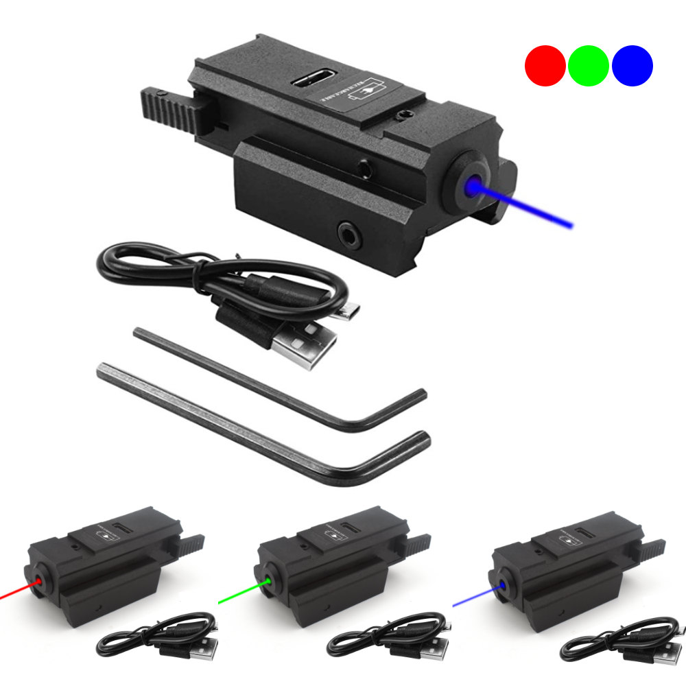 USB充電付きブルーグリーンレッドドットレーザーサイト、20 - Industrial Laser Pointer のレビューと価格