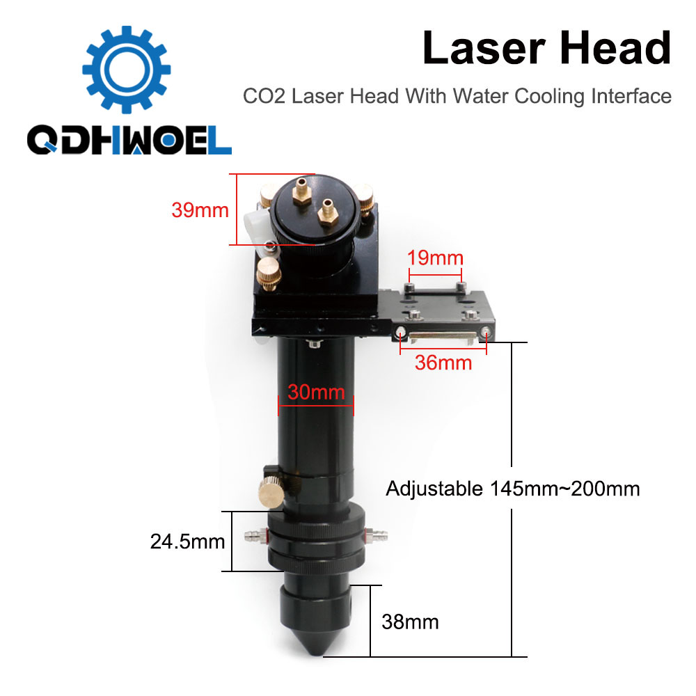 QDHWOEL 水冷 CO2 レーザーヘッドセット ミラー  - Co2 Laser Mirror のレビューと価格